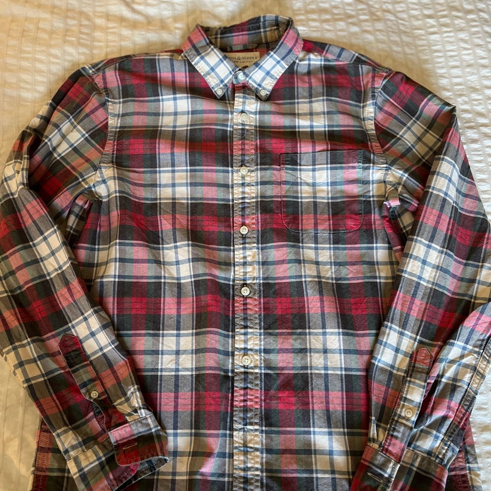 Ralph Lauren Denim & Supply Plaid Cotton Shirt M